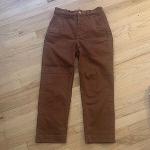 Everlane Women's Cropped Pants in Brown